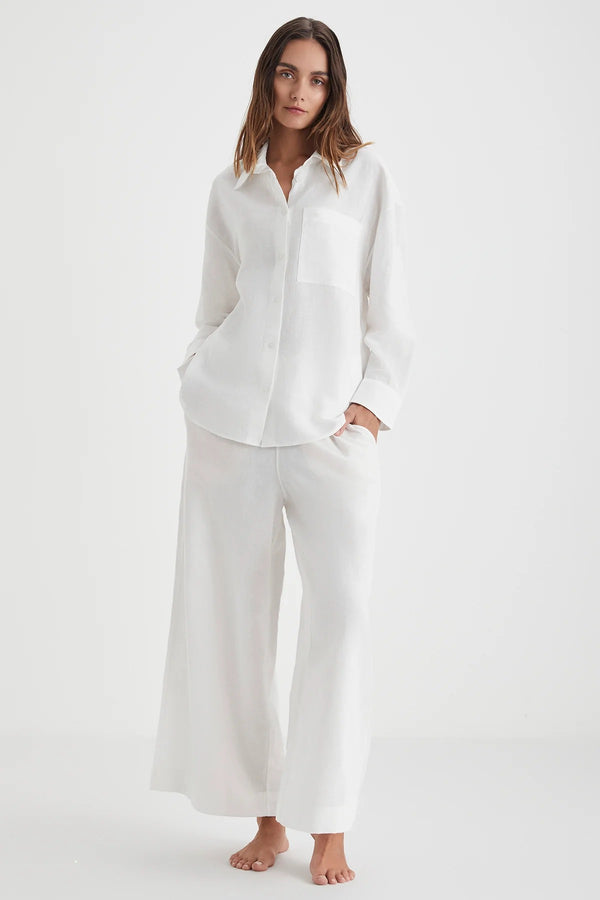 White Linen Look Comfort Duo
