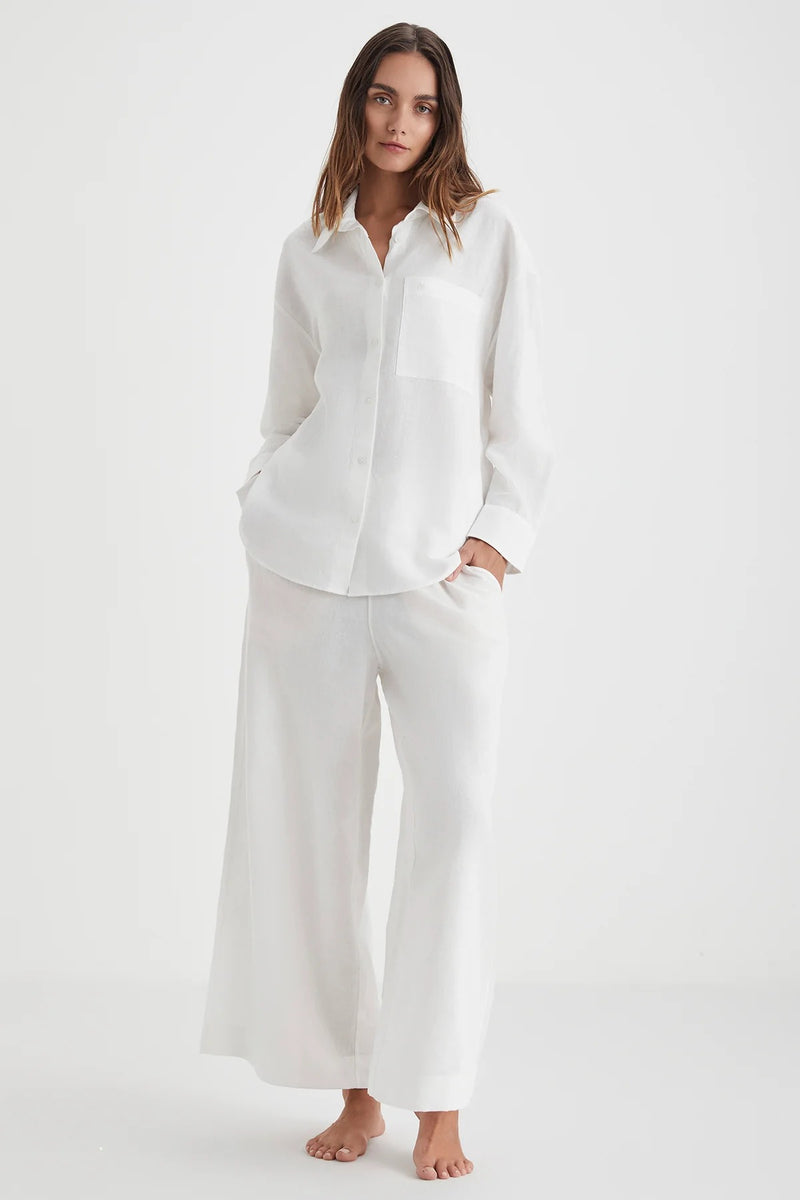 White Linen Look Comfort Duo