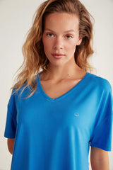 Electric Blue Relaxed Pajama Set