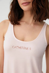 Blush Breeze – طقم بيجاما قصير من قطعتين – راحة صيفية رومانسية