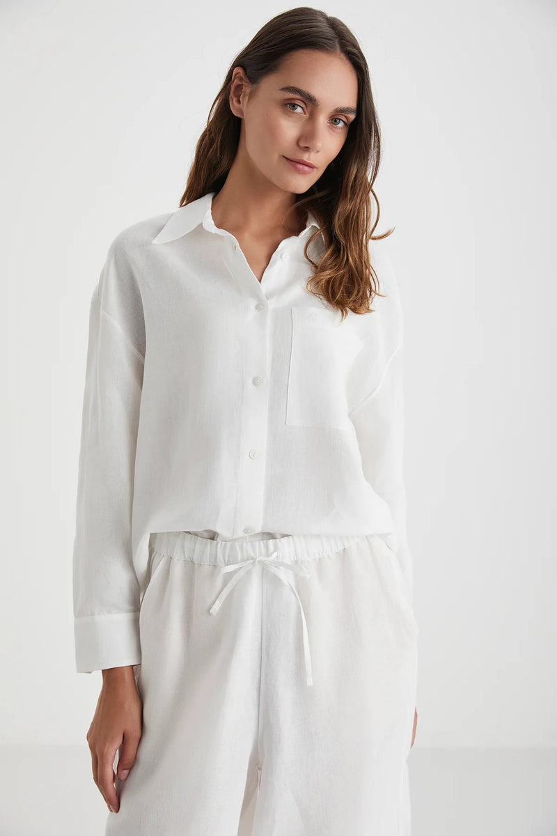 White Linen Look Comfort Duo