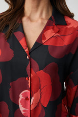 Floral patterned pajama set