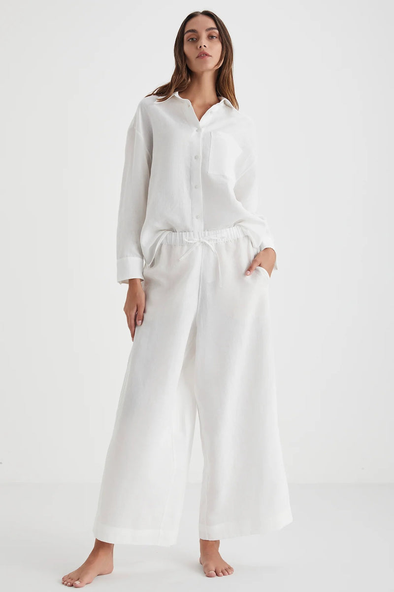 White Linen Look Comfort Duo
