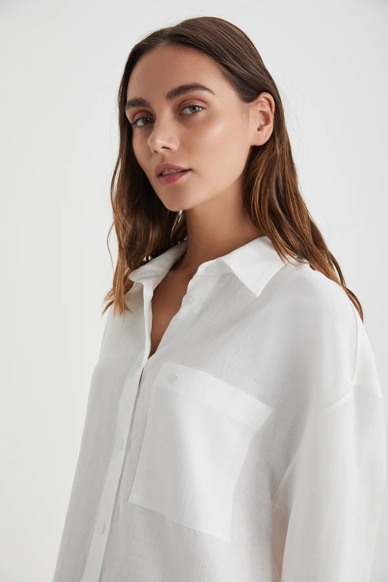 White Linen Look Comfort Duo