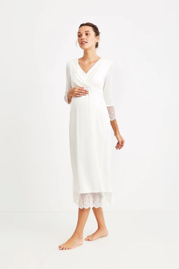 Serene Bloom Maternity Dress