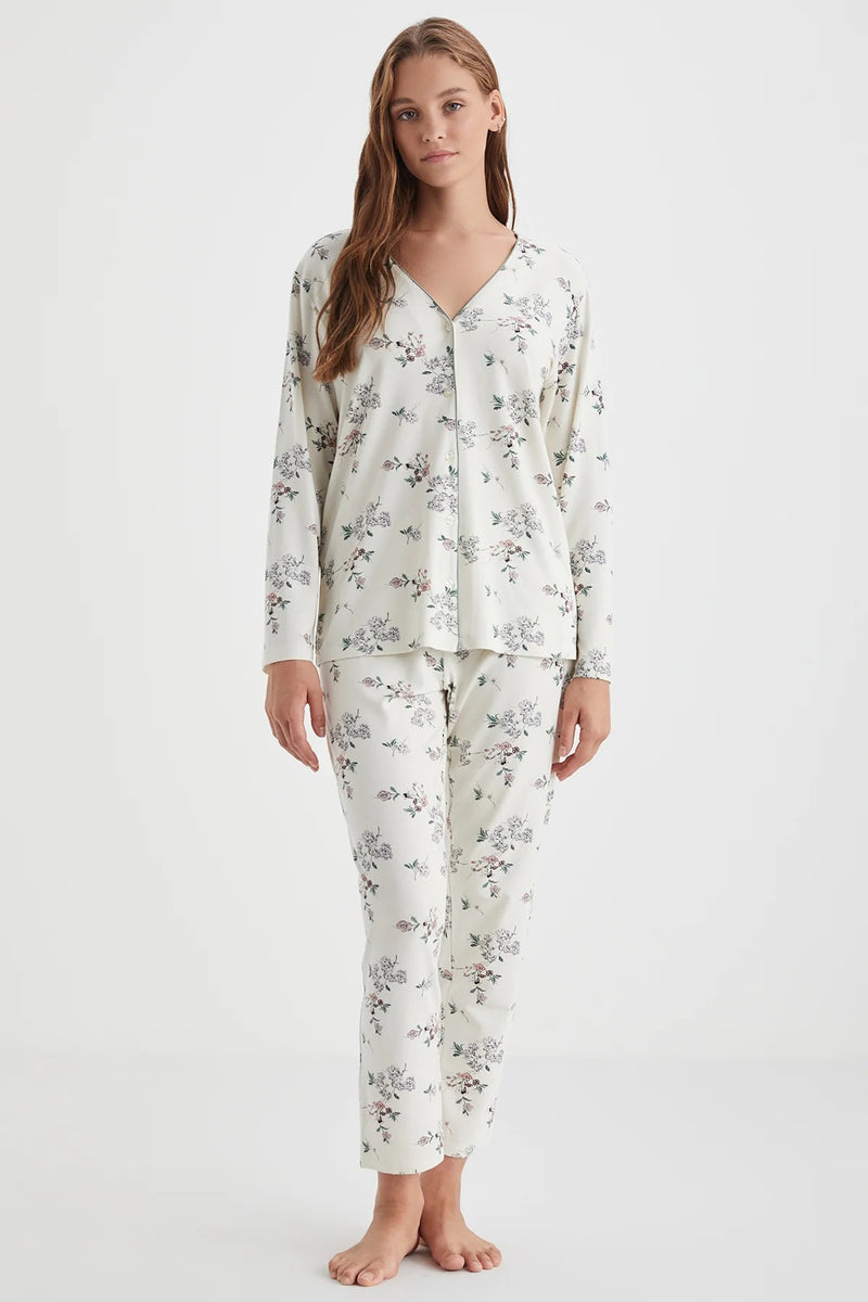 Gentle Night – Buttoned Pajama Set