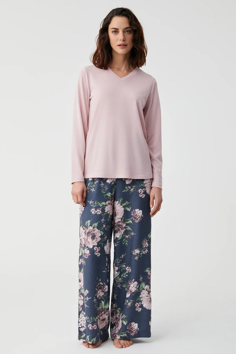 Rose & Midnight Bloom Pajama Set