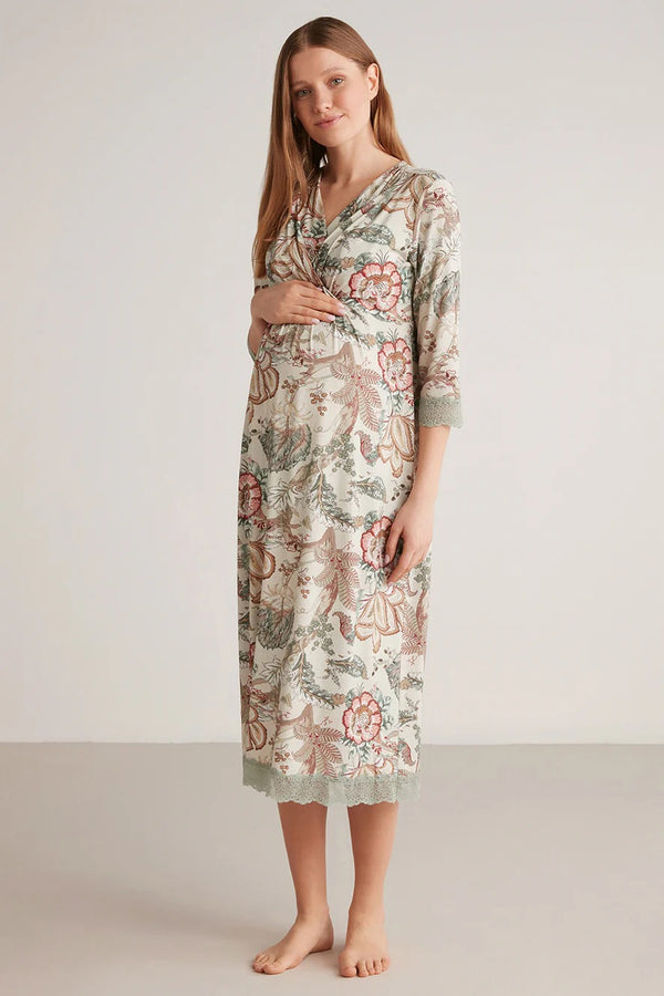 Soft textured maternity dress