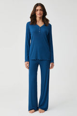 Ocean Rib Knit Pyjama Set