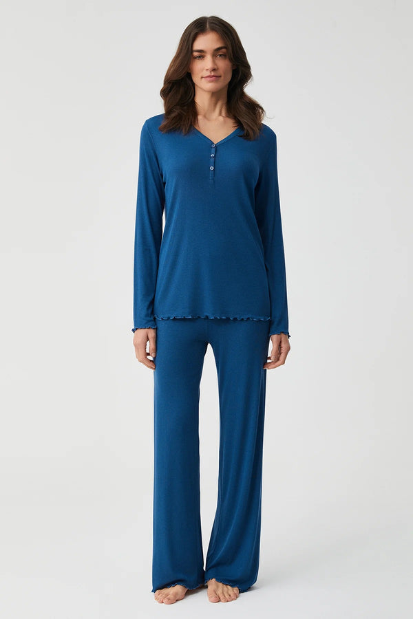 Ocean Rib Knit Pyjama Set
