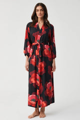 Crimson Bloom Kimono