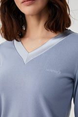 Blue and Soothing Harmony - 2 Pcs Pajama Set