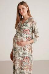 Soft textured maternity dress