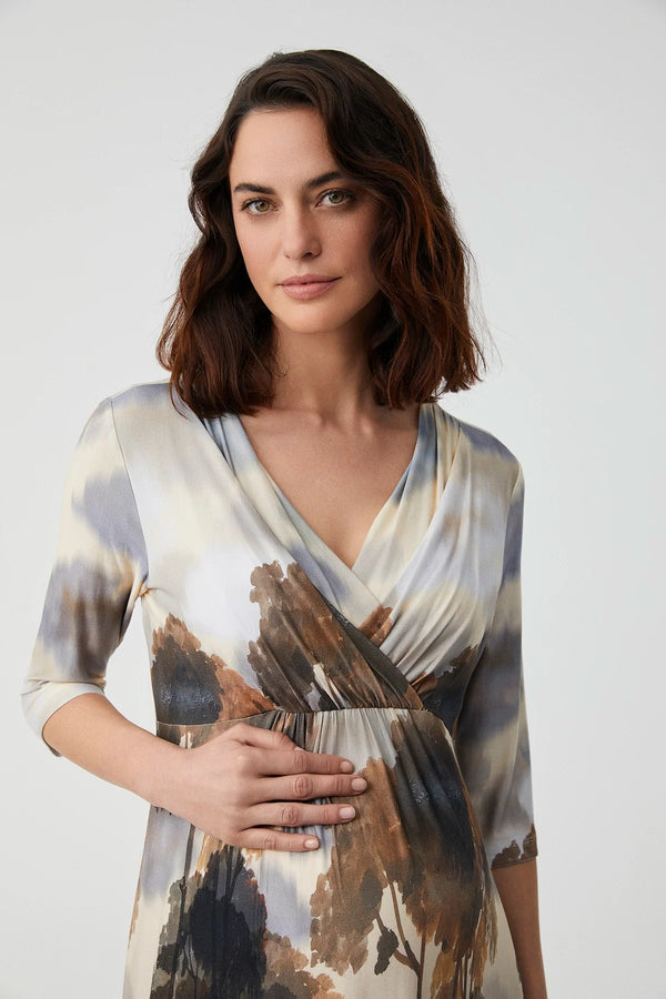 Soft textured maternity nightgown