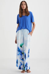 Vibrant Coral – Statement Pajama Set