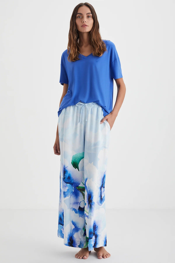 Vibrant Coral – Statement Pajama Set