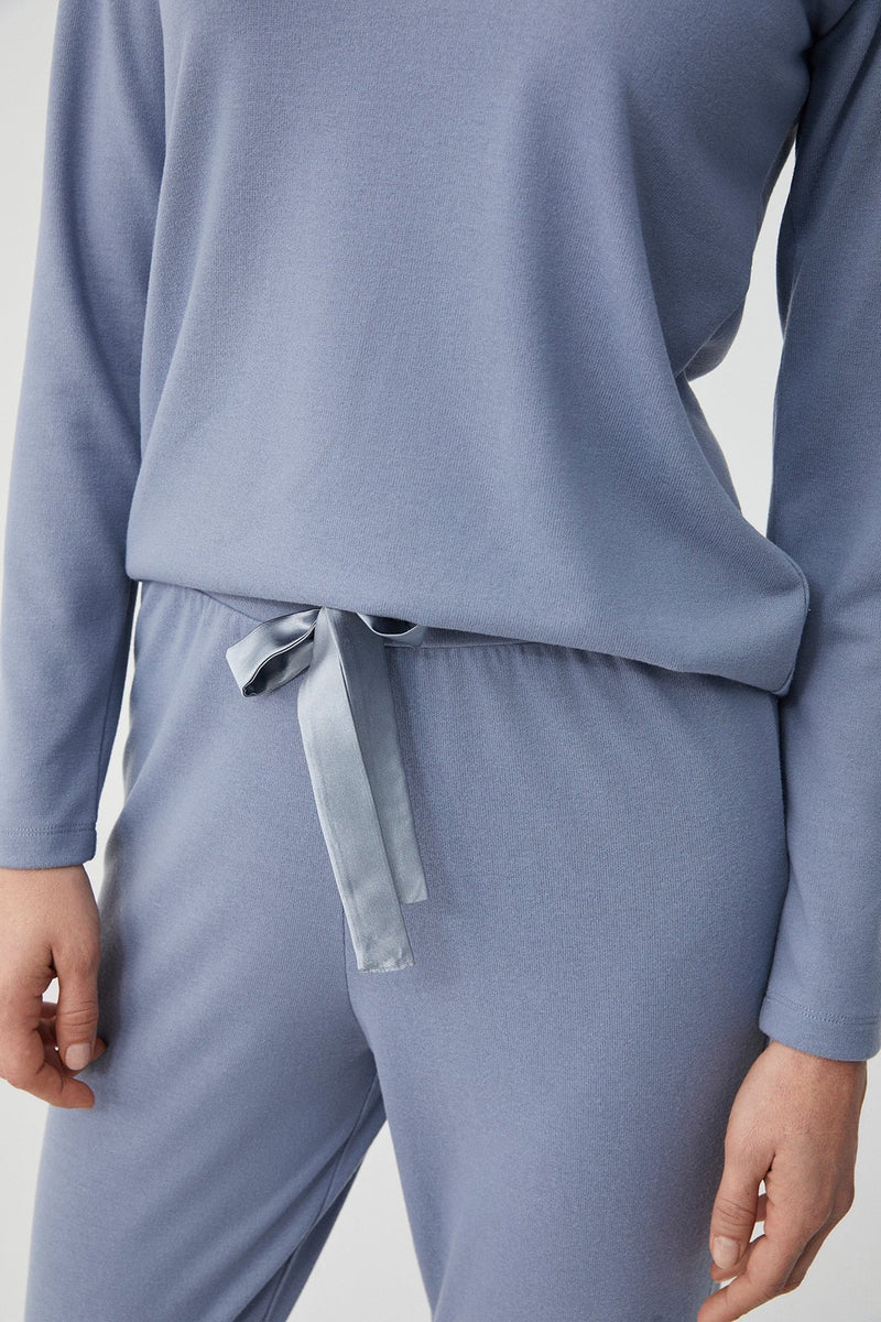 Blue and Soothing Harmony - 2 Pcs Pajama Set