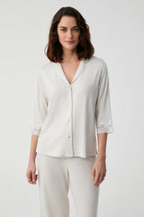 Magnolia Ivoire - طقم بيجاما قطعتين – أناقة ناعمة وأنوثة رقيقة