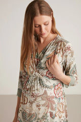 Soft textured maternity dress