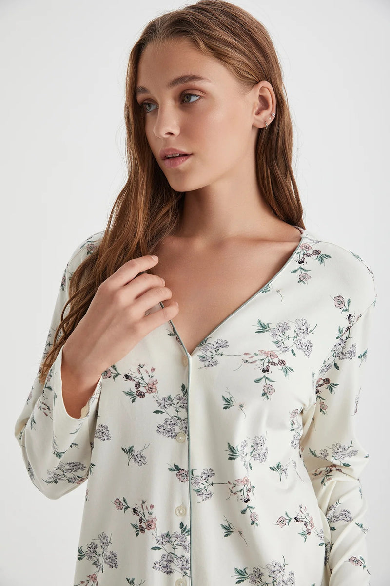 Gentle Night – Buttoned Pajama Set