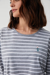 Timeless Comfort – 2-Piece Striped Long Pajama Set