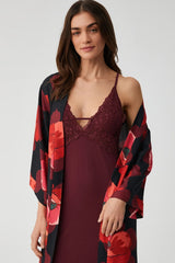 Crimson Bloom Kimono