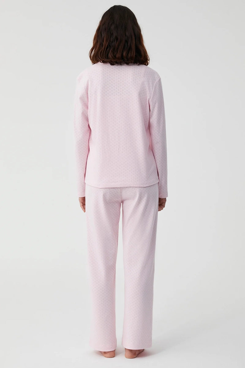 Natural soft three piece pajama set