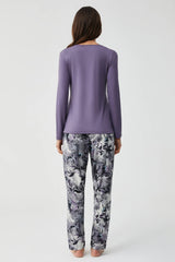 Moonlight Violet – 2-Piece Set – Floral Softness & Mysterious Charm